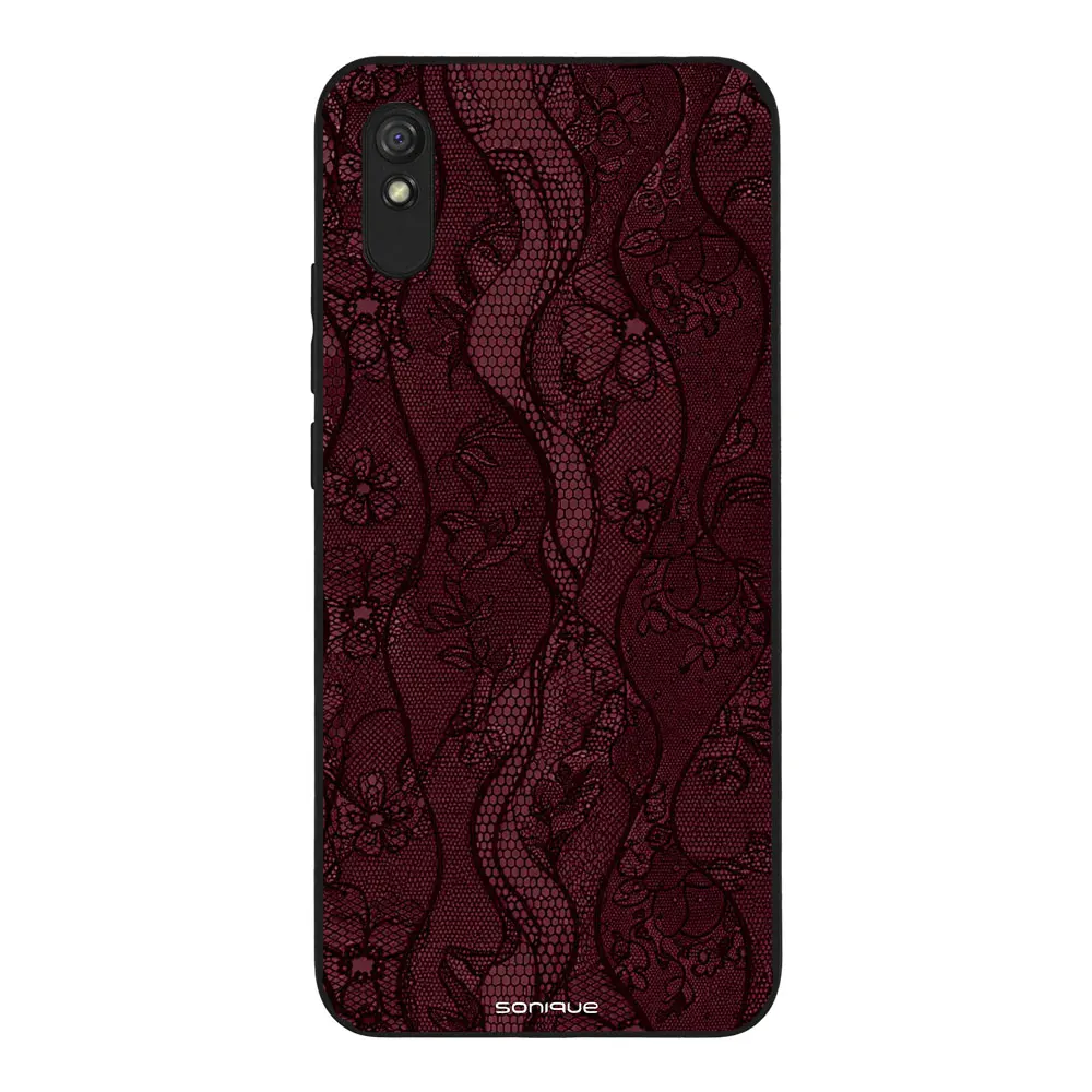 Θήκη Sonique DIVA Series για Xiaomi Redmi 9A / Redmi 9AT Βουργουνδί Δαντέλα