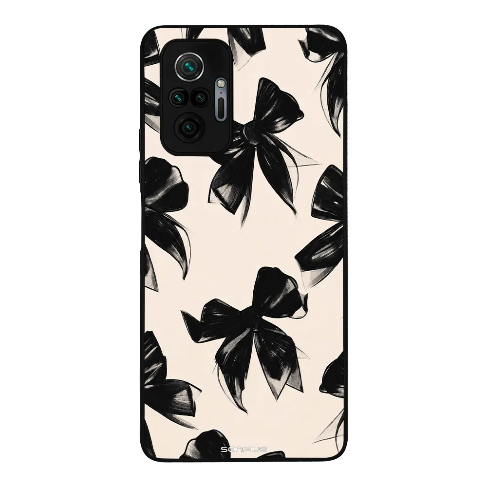 Θήκη Sonique DIVA Series για Xiaomi Redmi Note 10 Pro Μαύρα Φιογκάκια