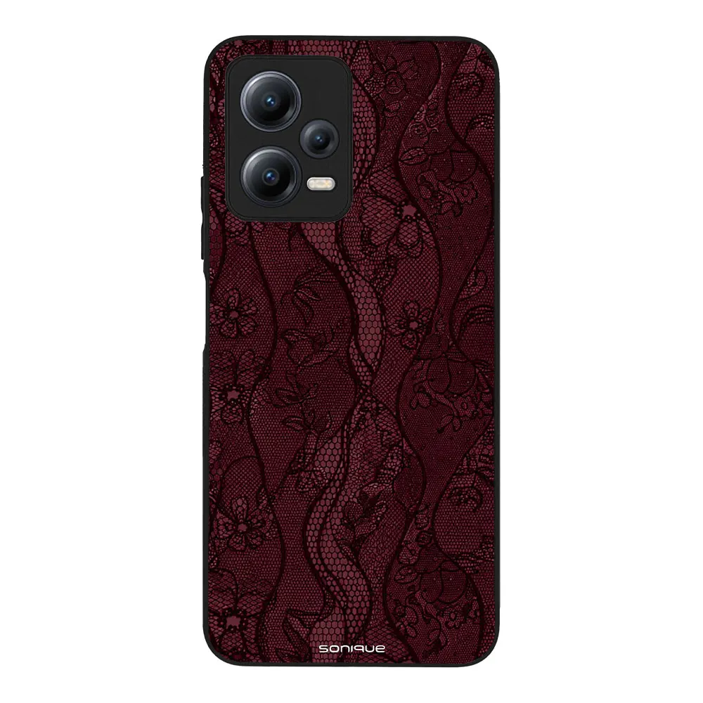 Θήκη Sonique DIVA Series για Xiaomi Redmi Note 12 5G / Poco X5 5G Βουργουνδί Δαντέλα