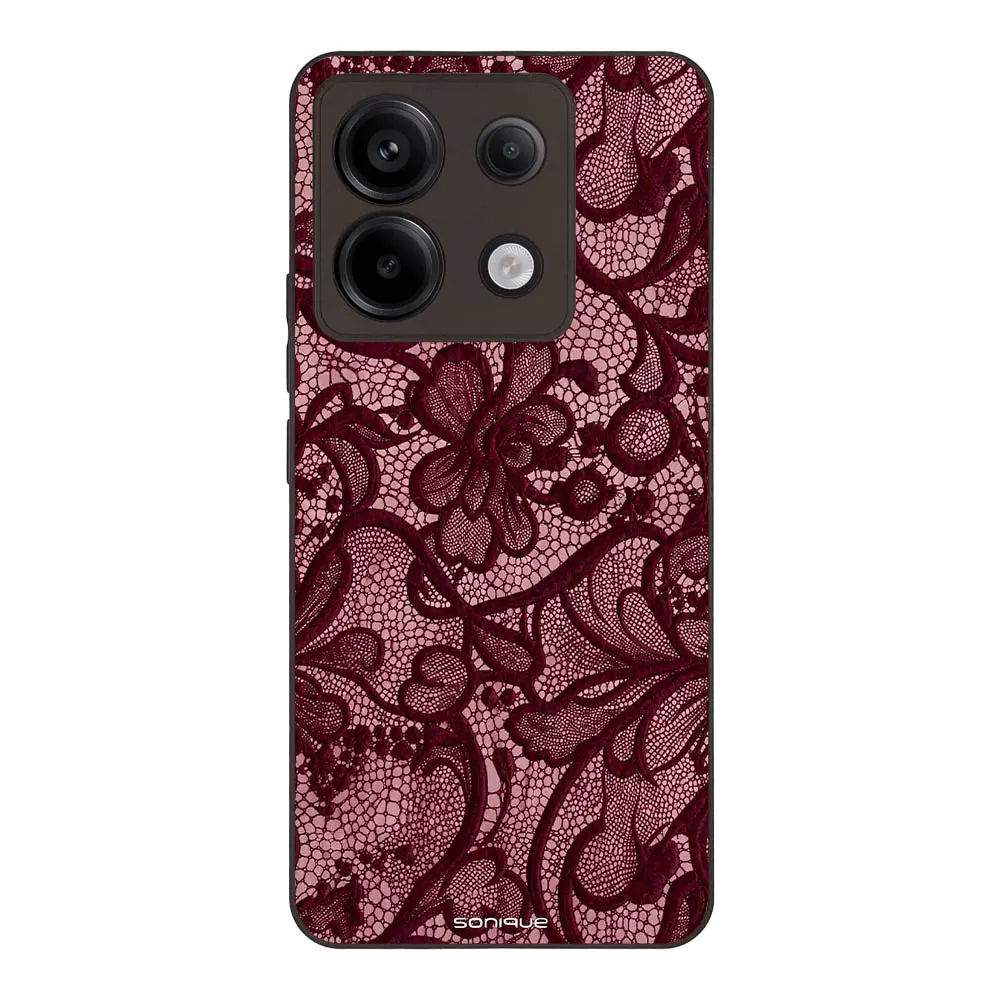 Θήκη Sonique DIVA Series για Xiaomi Redmi Note 13 Pro 5G / Poco X6 5G Μπορντό Δαντέλα