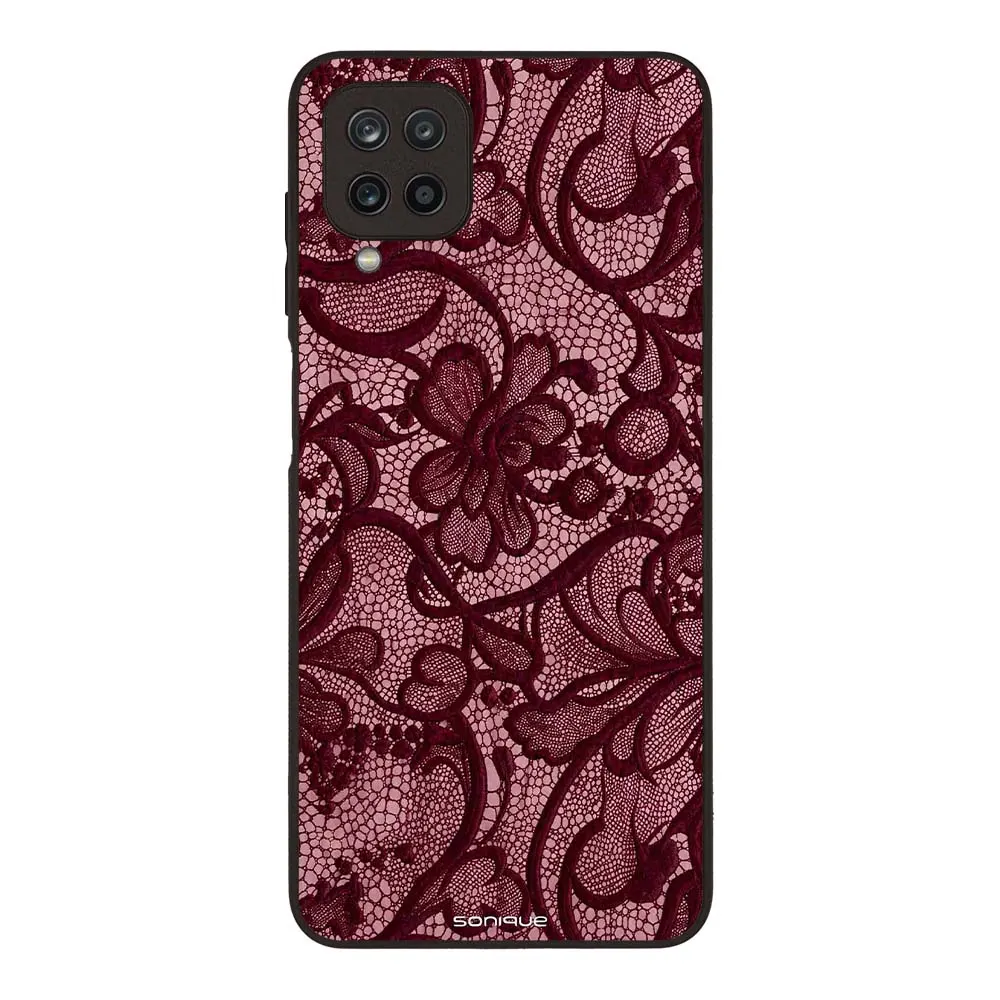 Θήκη Sonique DIVA Series για Samsung Galaxy A12 Μπορντό Δαντέλα