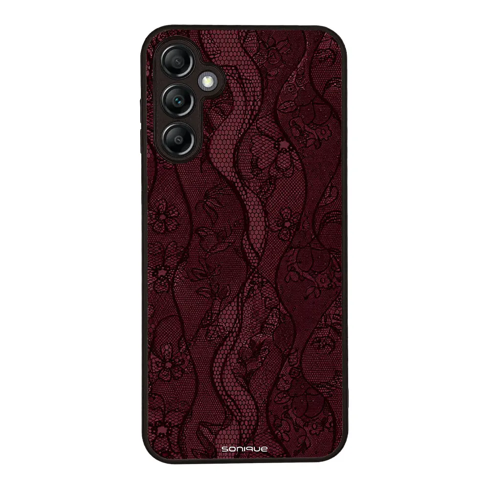 Θήκη Sonique DIVA Series για Samsung Galaxy A14 4G / Galaxy A14 5G Βουργουνδί Δαντέλα
