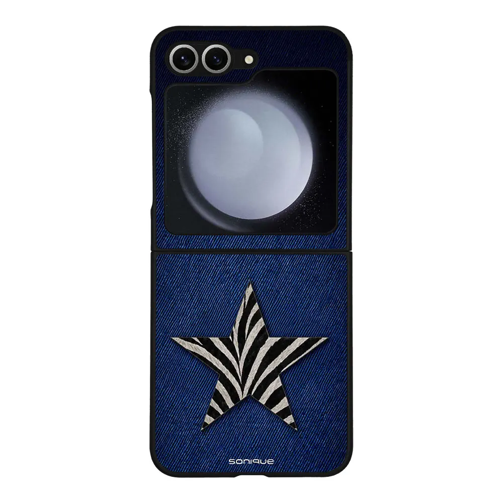 Θήκη Sonique DIVA Series για Samsung Galaxy Z Flip 6 / Galaxy Z Flip 7 FE 5G Denim Zebra
