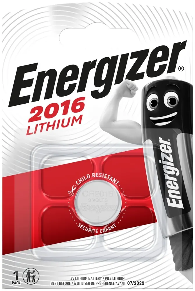 Μπαταρία Energizer (CR2016) Κουμπί Λιθίου (1 μπαταρία / blister) 3V