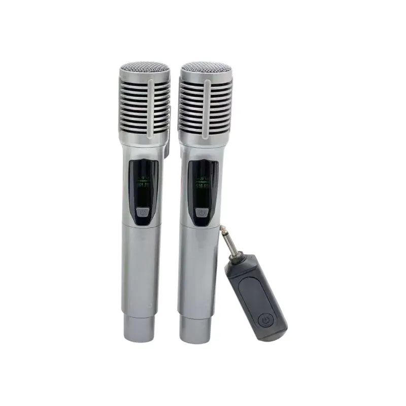 Σετ 2 ασύρματα μικρόφωνα - KMS-903MC - 509038 - Silver