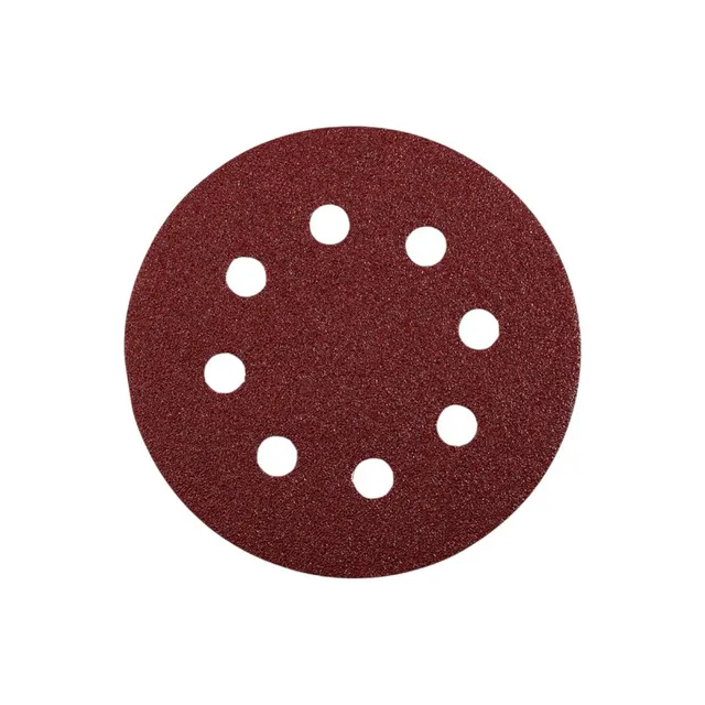 Φύλλα λείανσης για έκκεντρο τριβείο - 5pcs - 125mm - 80P - 8holes - Finder - 196249