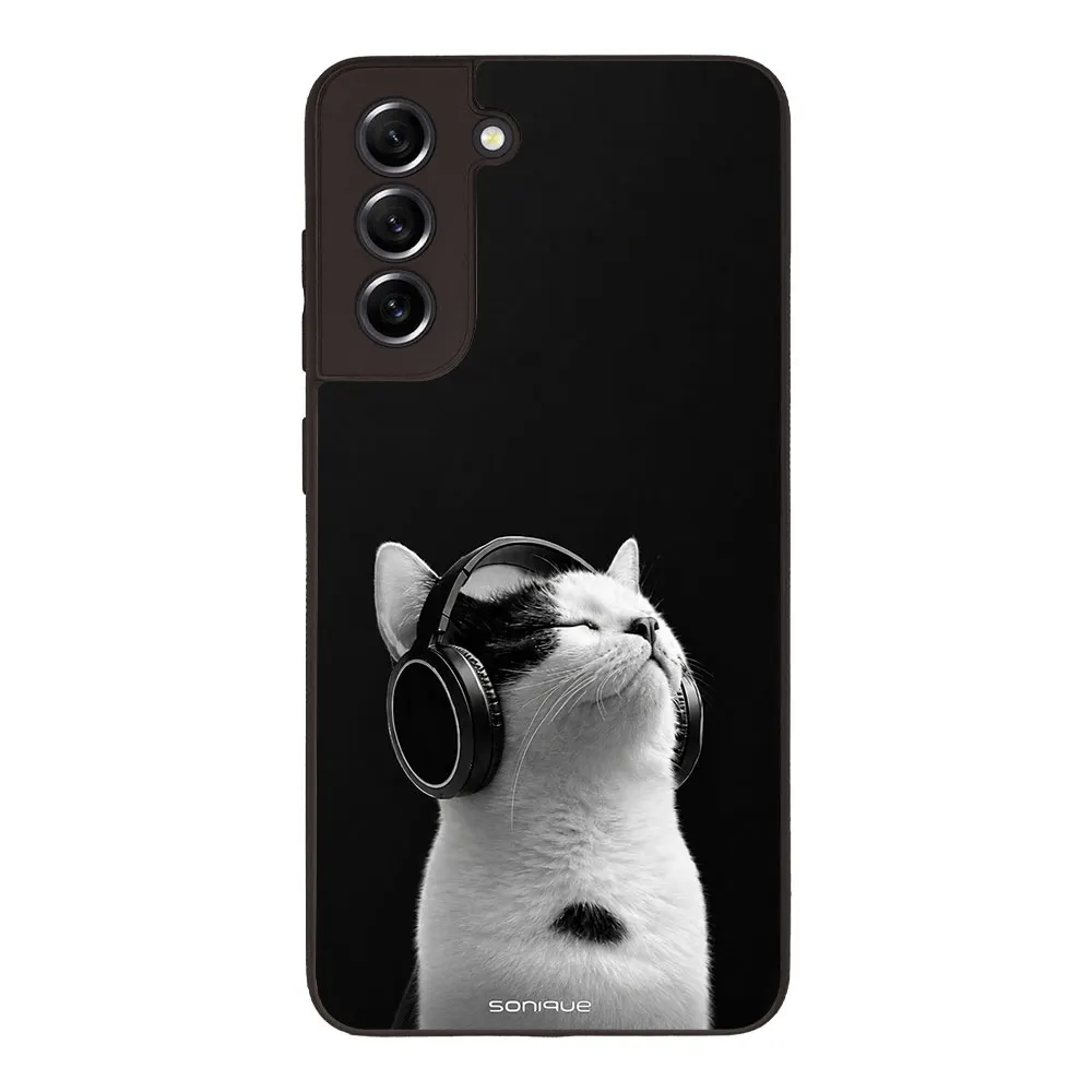 Θήκη Sonique Men's Edition για Samsung Galaxy S21 FE Audio Kitten - White