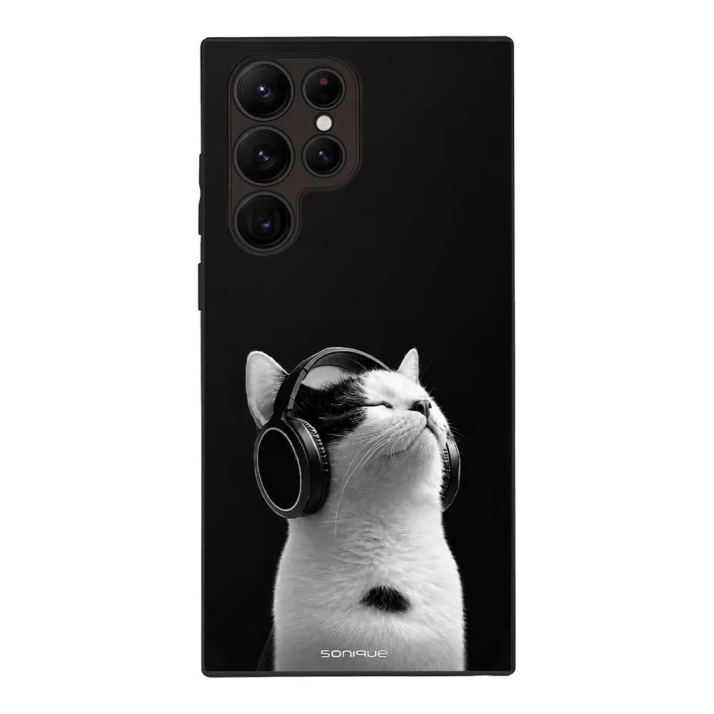 Θήκη Sonique Men's Edition για Samsung Galaxy S22 Ultra Audio Kitten - White