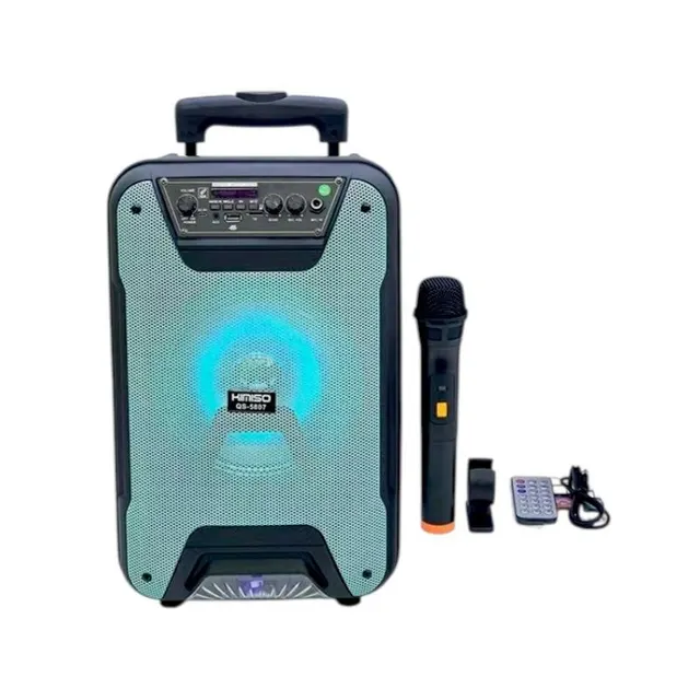 Φορητό ηχείο subwoofer με μικρόφωνο Karaoke - QS-5807 - 813072 - Orange