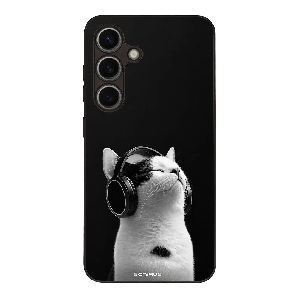 Θήκη Sonique Men's Edition για Samsung Galaxy S24 Audio Kitten - White