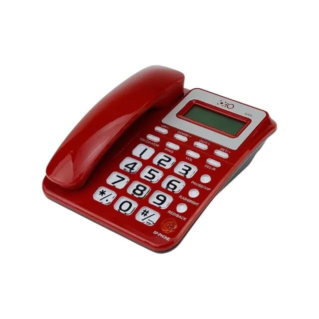 Ενσύρματο σταθερό τηλέφωνο - OHO-5005 - 693553 - Red
