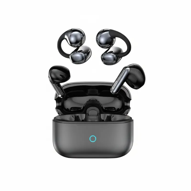 Ασύρματα ακουστικά Bluetooth με θήκη φόρτισης - 2in1 - KMS-E09 - 260090 - Black