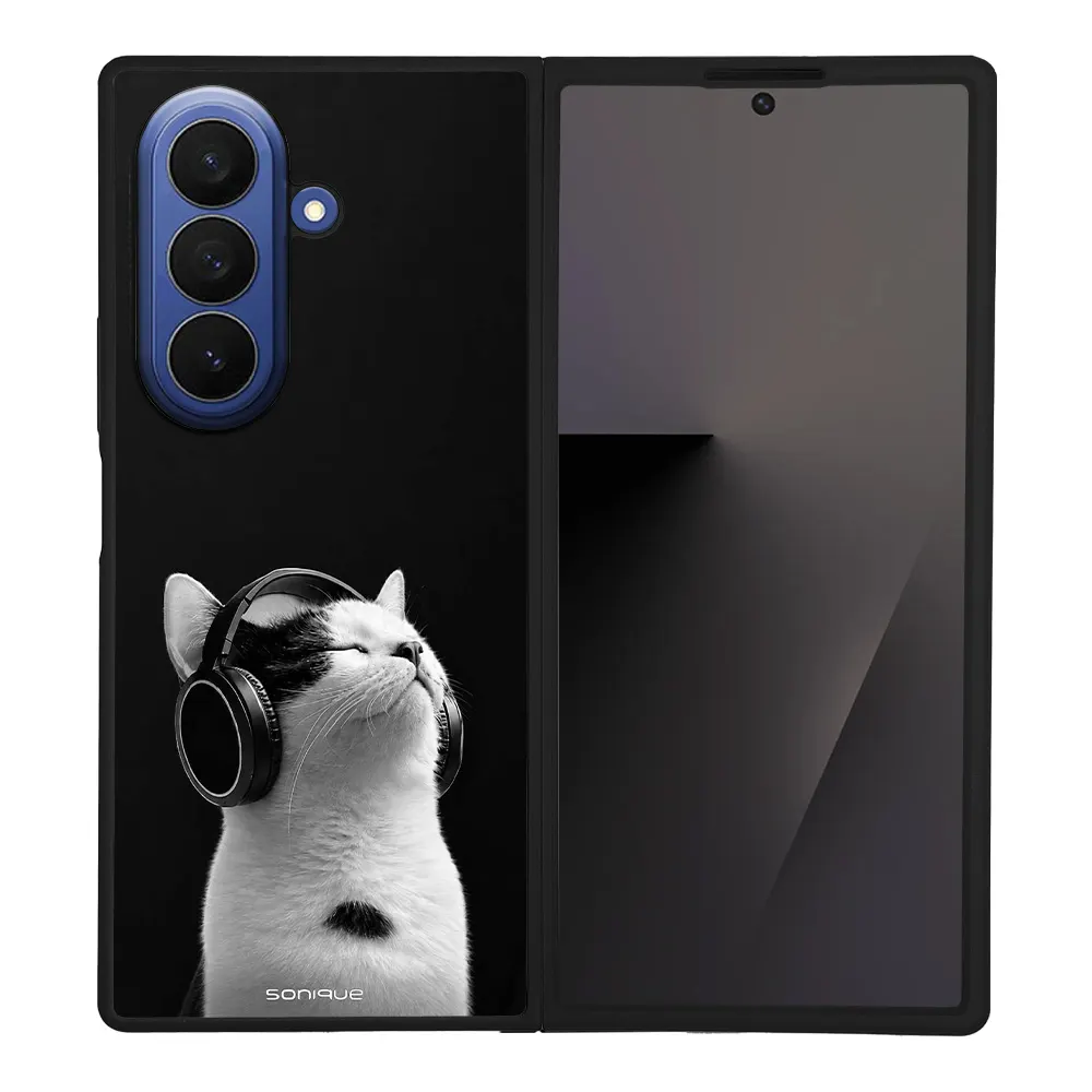Θήκη Sonique Men's Edition για Samsung Galaxy Z Fold 7 Audio Kitten - White