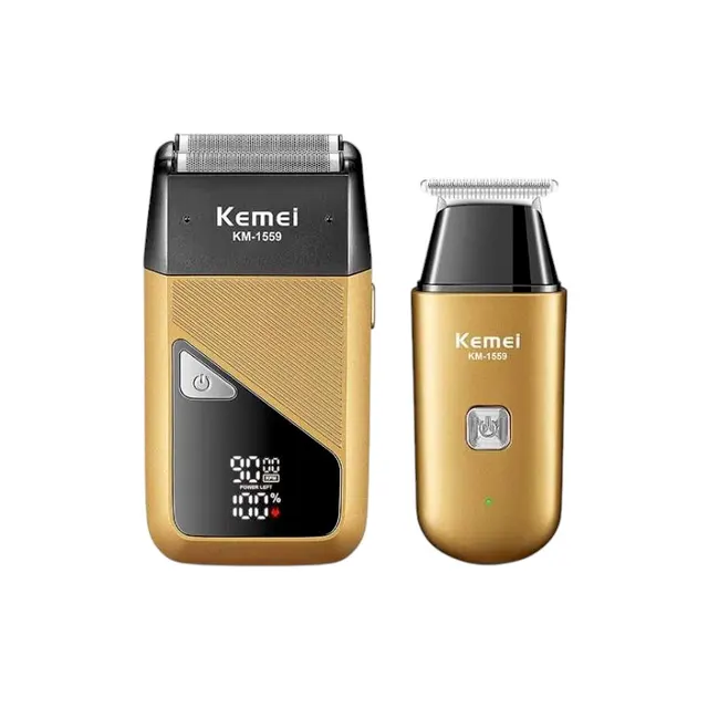 Σετ ξυριστική μηχανή & Trimmer - 2in1 - KM-1559 - Kemei