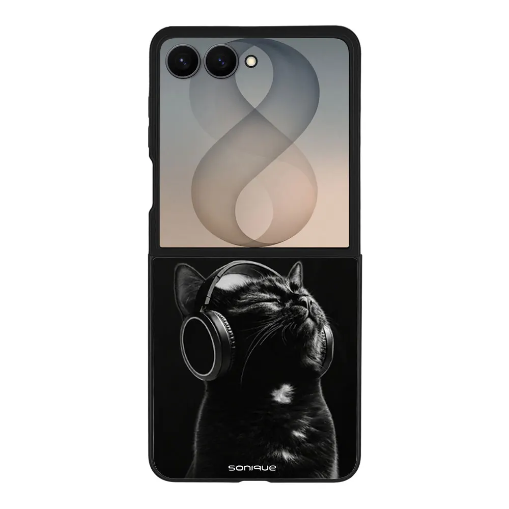 Θήκη Sonique Men's Edition για Samsung Galaxy Z Flip 8 Audio Kitten - Black