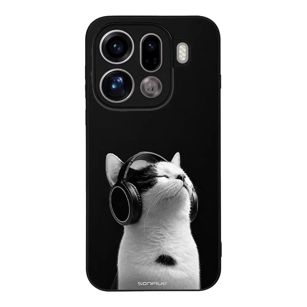 Θήκη Sonique Men's Edition για Oppo Find X9 Pro 5G Audio Kitten - White