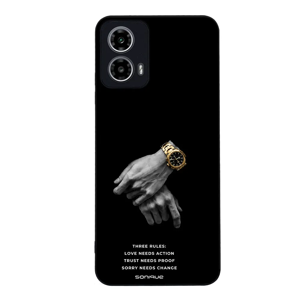 Θήκη Sonique Men's Edition για Motorola Moto G34 5G Three Rules