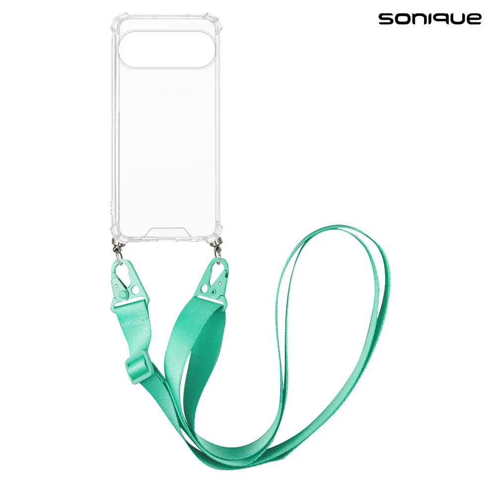 Θήκη Σιλικόνης με Strap Sonique Armor Clear Google Pixel 10 5G / Pixel 10 Pro 5G Γαλάζιο