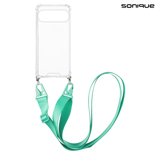 Θήκη Σιλικόνης με Strap Sonique Armor Clear Google Pixel 10 5G / Pixel 10 Pro 5G Γαλάζιο