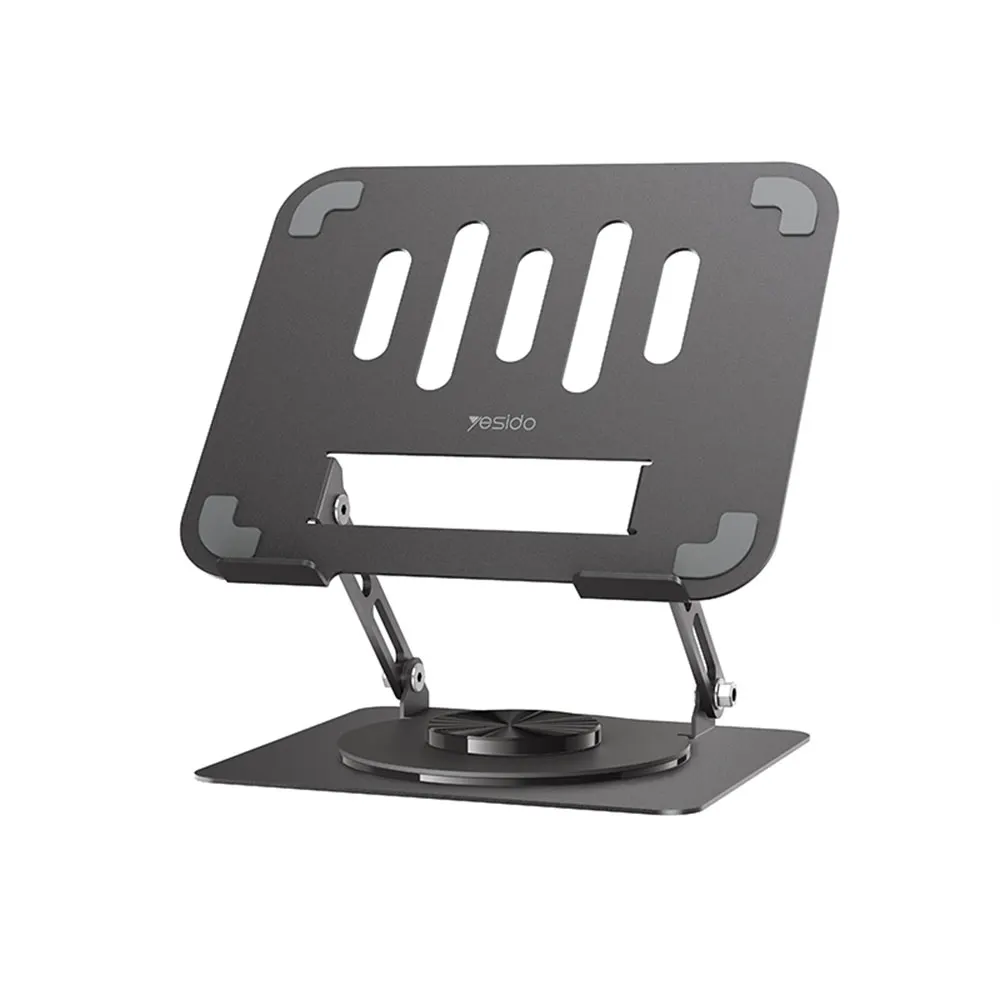Yesido LP08 Περιστρεφόμενη Βάση Laptop 360° για 13 έως 20" Γκρι