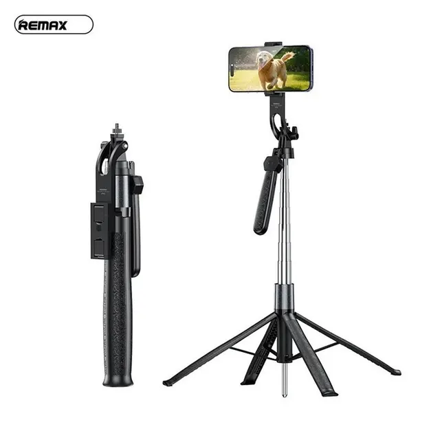 REMAX P30 Selfie Stick & Tripod Combo με Bluetooth Remote Controller Μαύρο