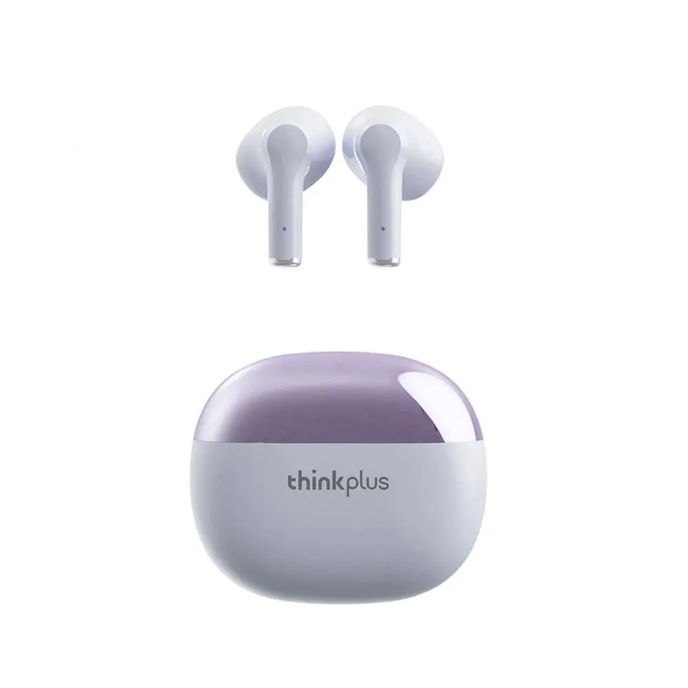 Ακουστικά Bluetooth Lenovo X15 Pro με Θήκη Φόρτισης Λιλά