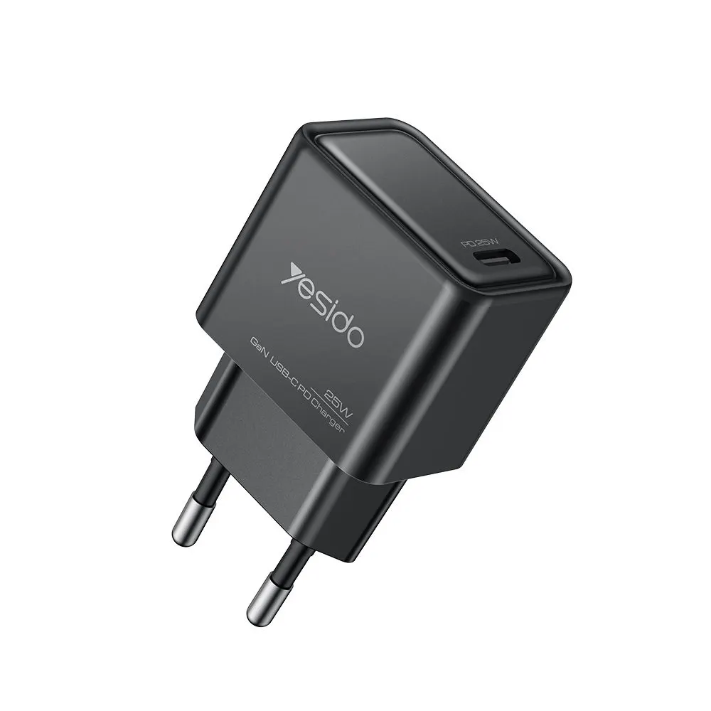 Φορτιστής Yesido YC62 Type-C 25W PD Μαύρο