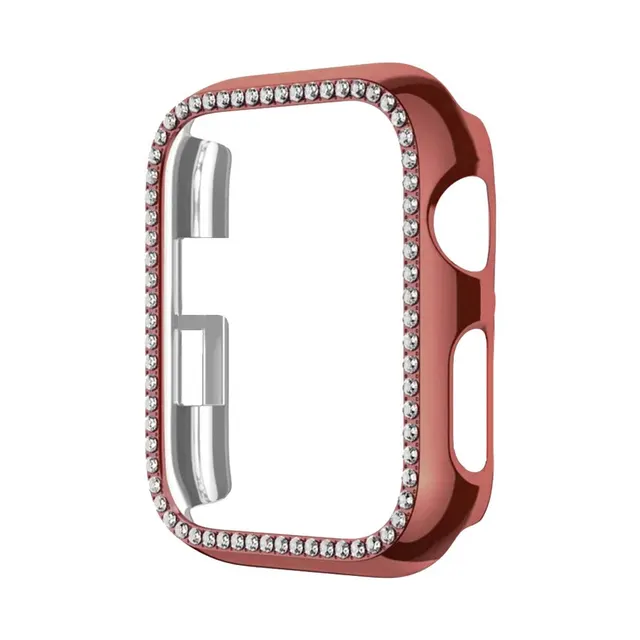 Θήκη Προστασία Luxury Diamond PC Sonique για Apple Watch 1/2/3 38 mm Ροζ Χρυσό