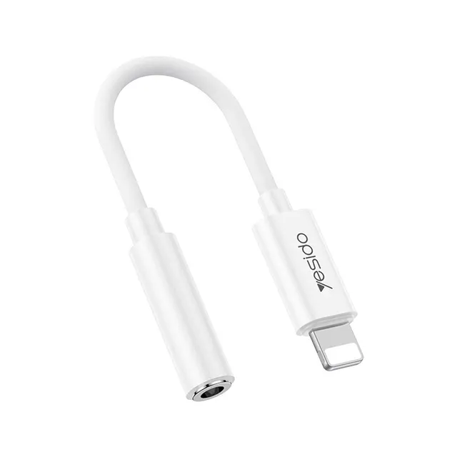 Yesido YAU44 Αντάπτορας Ήχου Lightning σε 3.5mm Jack Λευκό