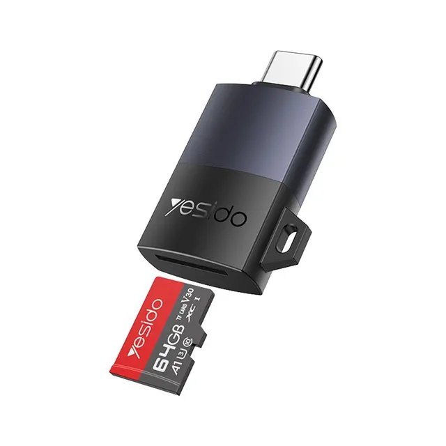 Yesido GS37 Card Reader TF με θύρα Type-C Μαύρο