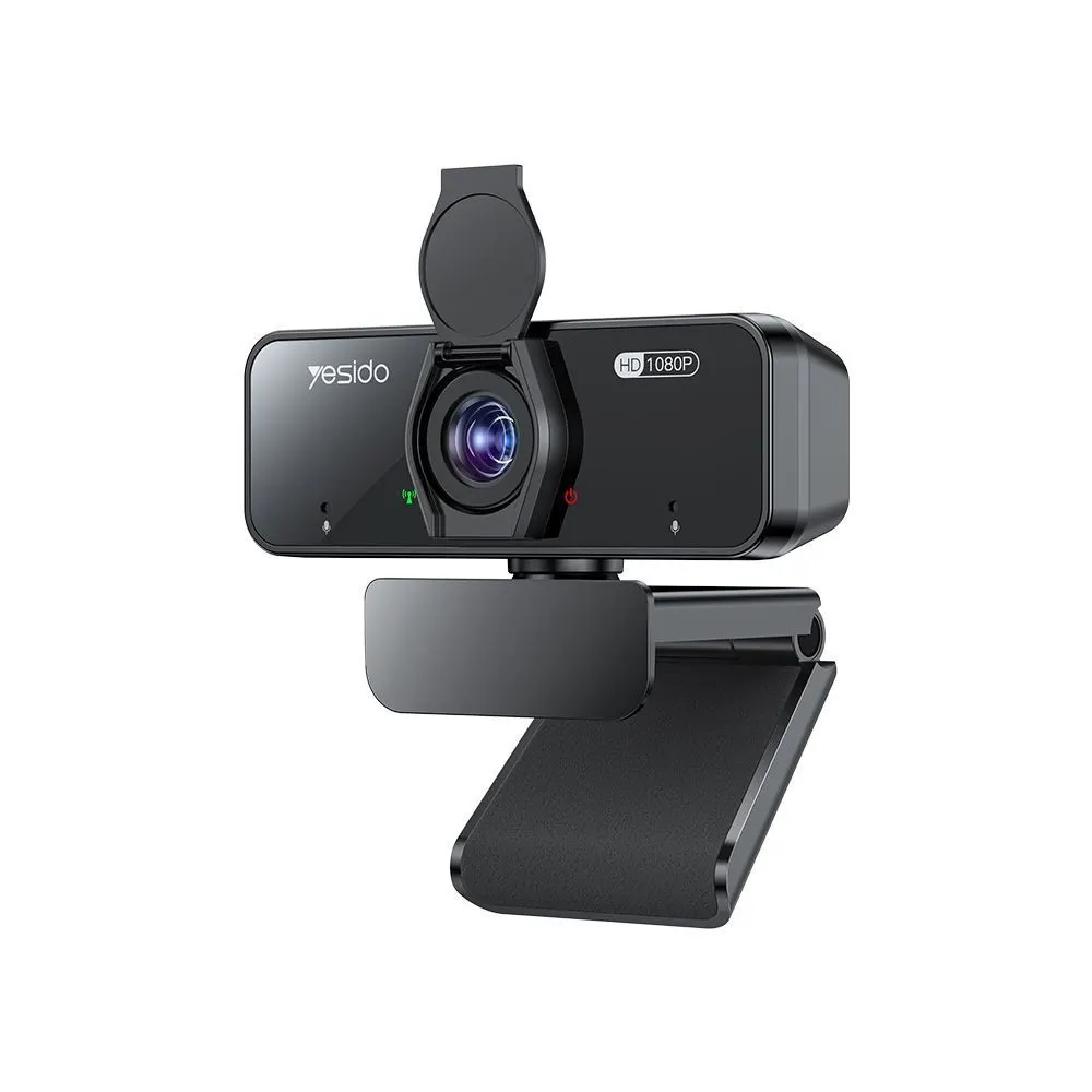 Yesido KM13 USB Webcam 1080p 30FPS με Μικρόφωνο και Κάλυμμα Μαύρο