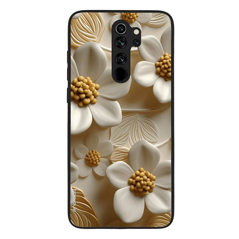 Θήκη Sonique 3D Flower Series για Xiaomi Redmi Note 8 Pro Λευκό