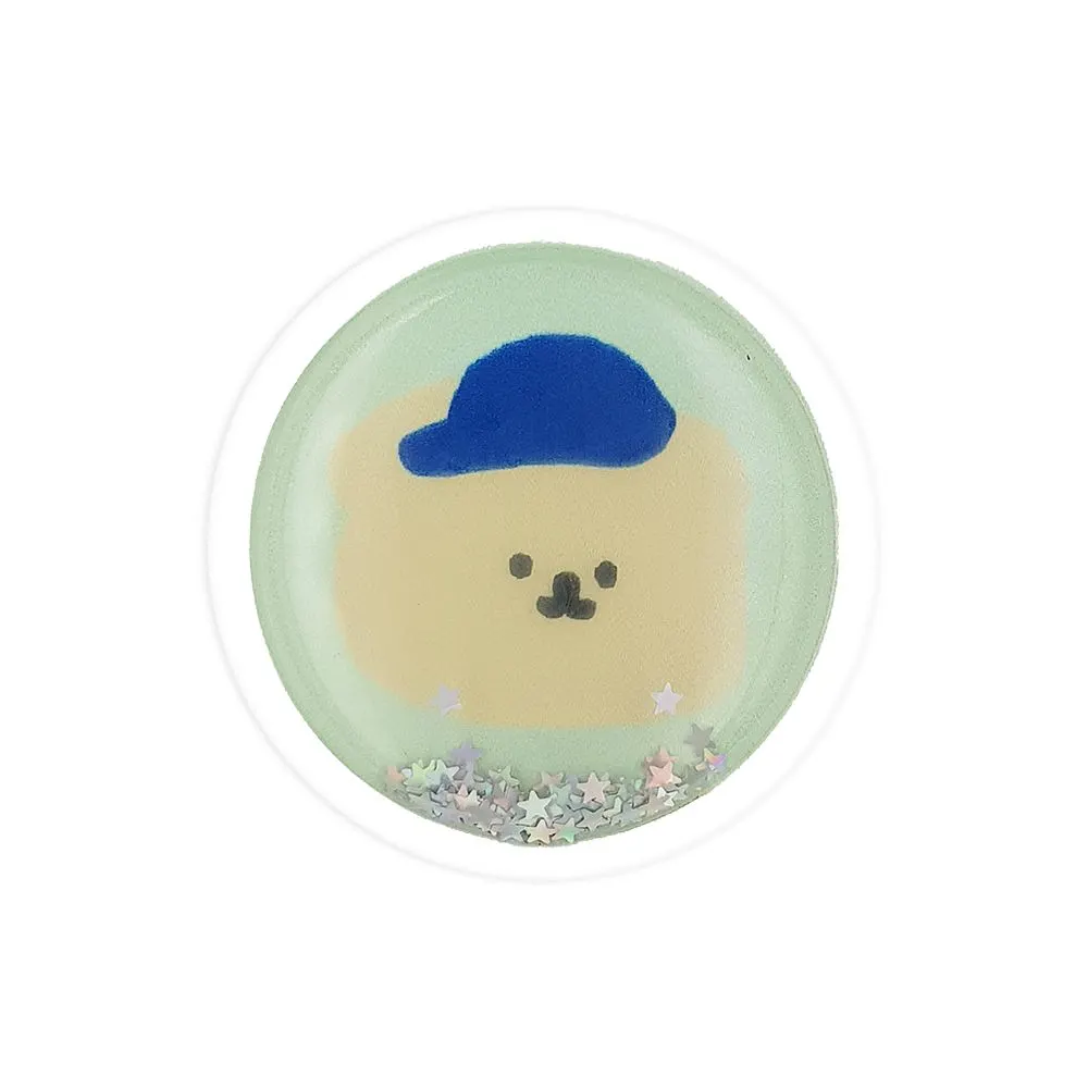 Pop Holder Sonique Liquid Cartoon Αρκούδα με Μπλε Καπέλο