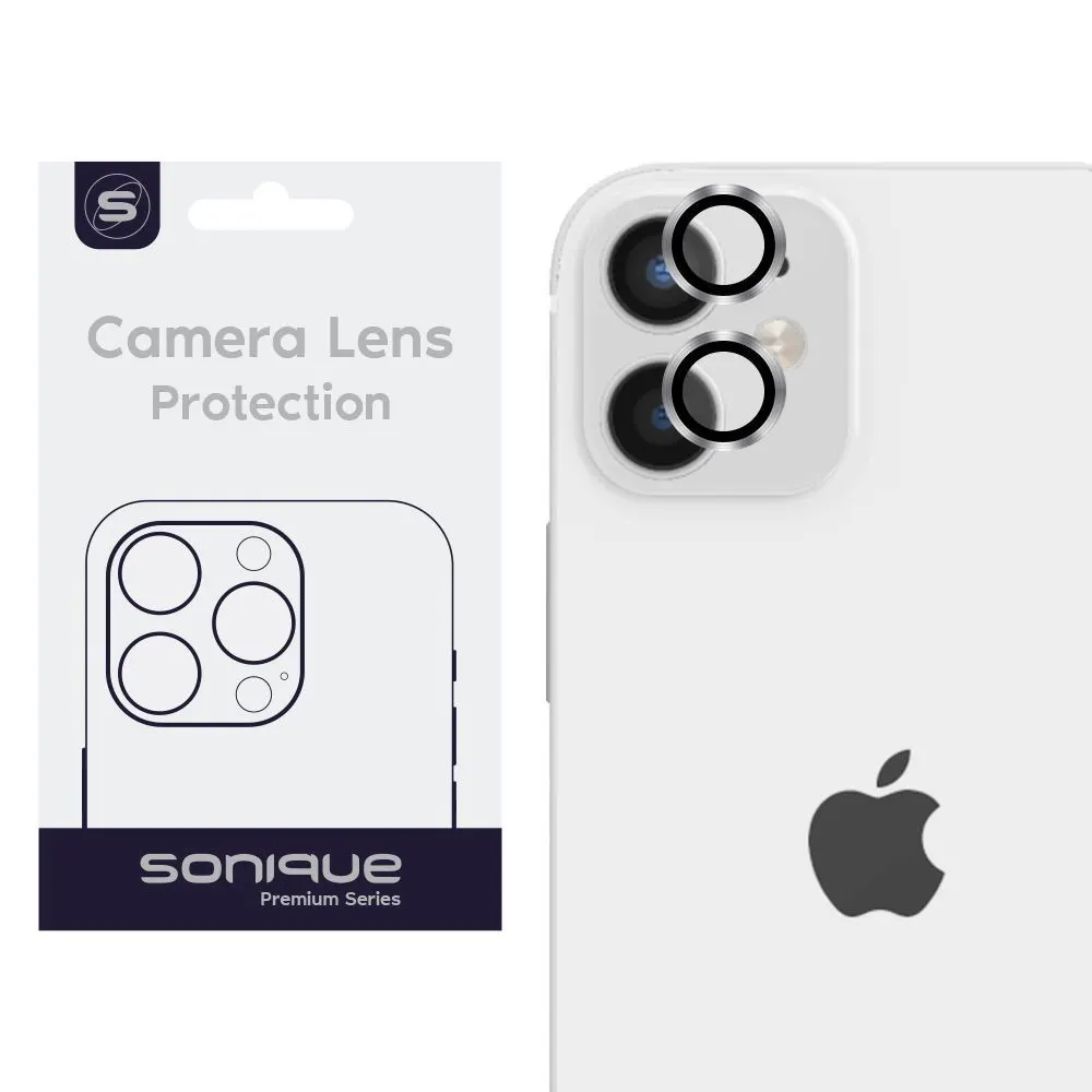 Προστασία Κάμερας Sonique Lens Pro Apple iPhone 11 / iPhone 12 mini / iPhone 12 Ασημί