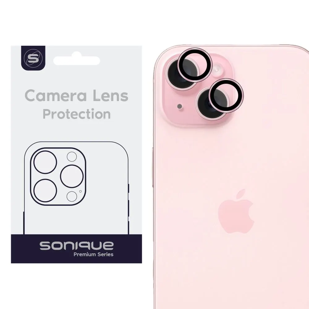 Προστασία Κάμερας Sonique Lens Pro Apple iPhone 15 / iPhone 15 Plus Ροζ