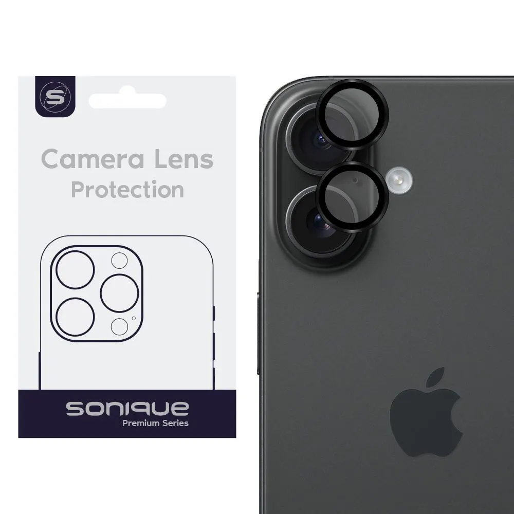 Προστασία Κάμερας Sonique Lens Pro Apple iPhone 16 / iPhone 16 Plus Μαύρο