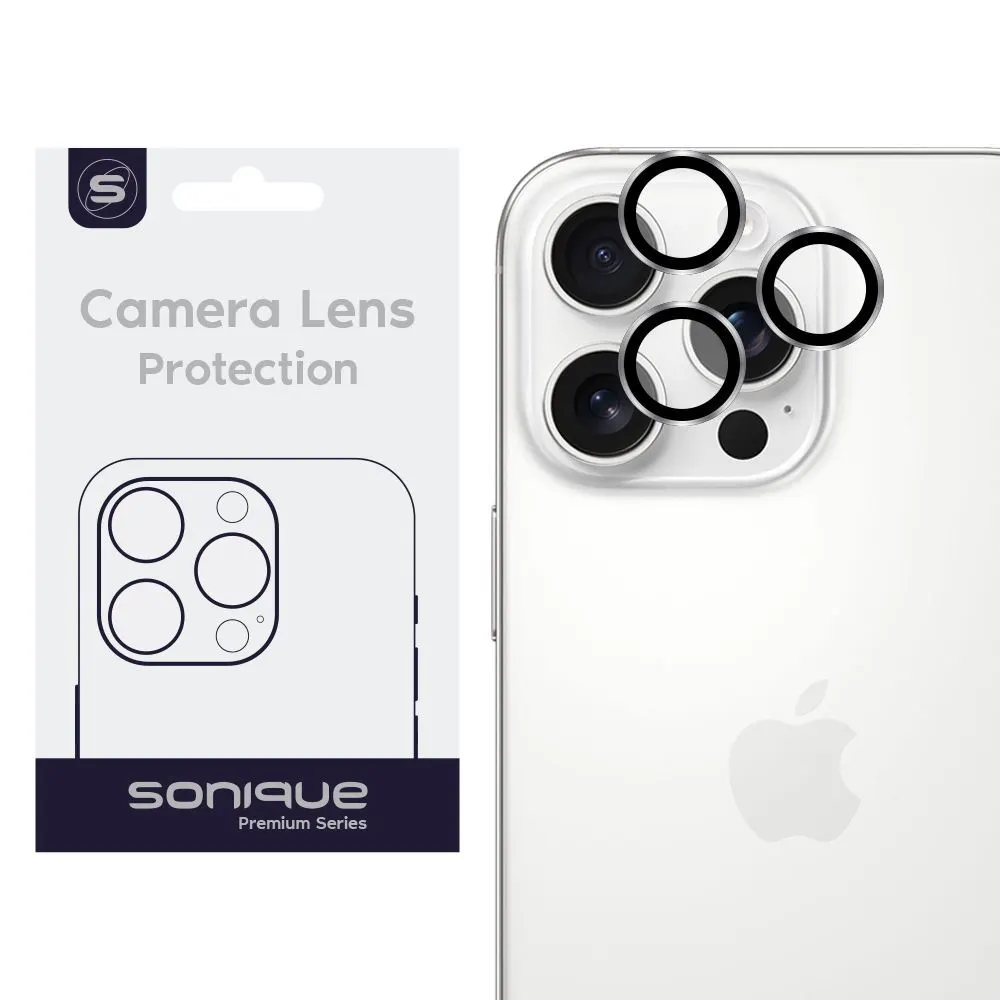 Προστασία Κάμερας Sonique Lens Pro Apple iPhone 16 Pro \/ iPhone 16 Pro Max Λευκό Τιτάνιο