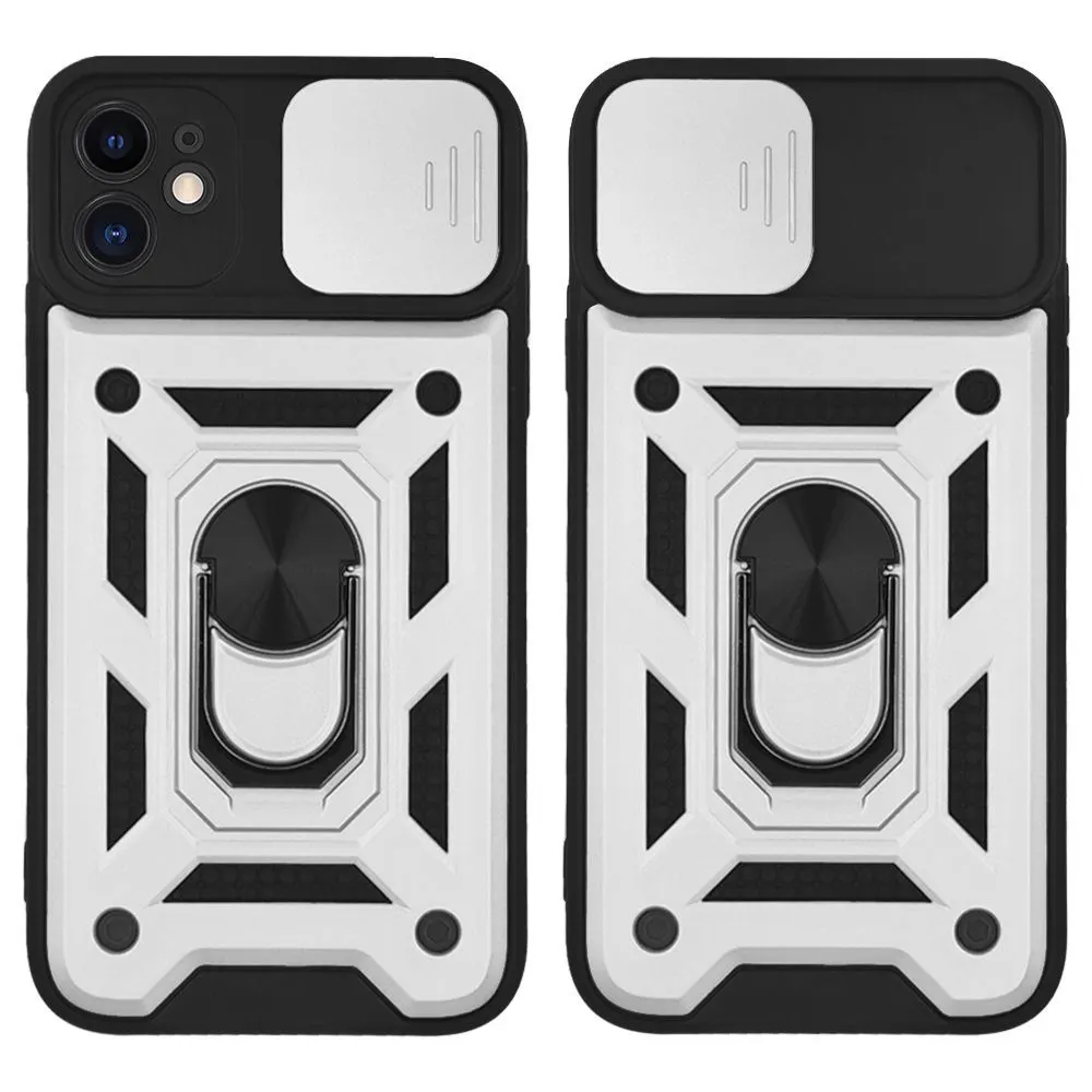 Θήκη Ring Armor CamPro Sonique για Apple iPhone 11 Ασημί