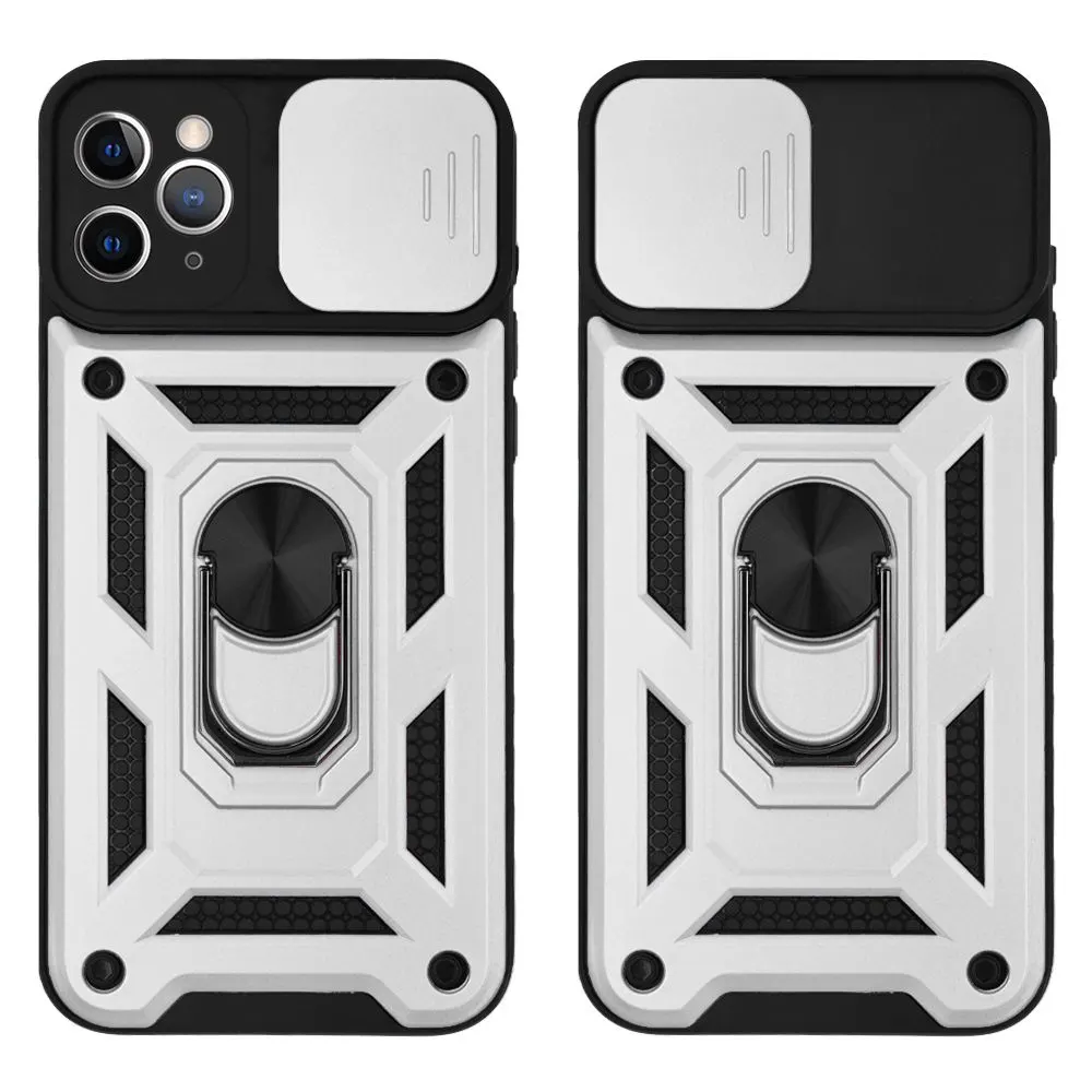 Θήκη Ring Armor CamPro Sonique για Apple iPhone 11 Pro Max Ασημί