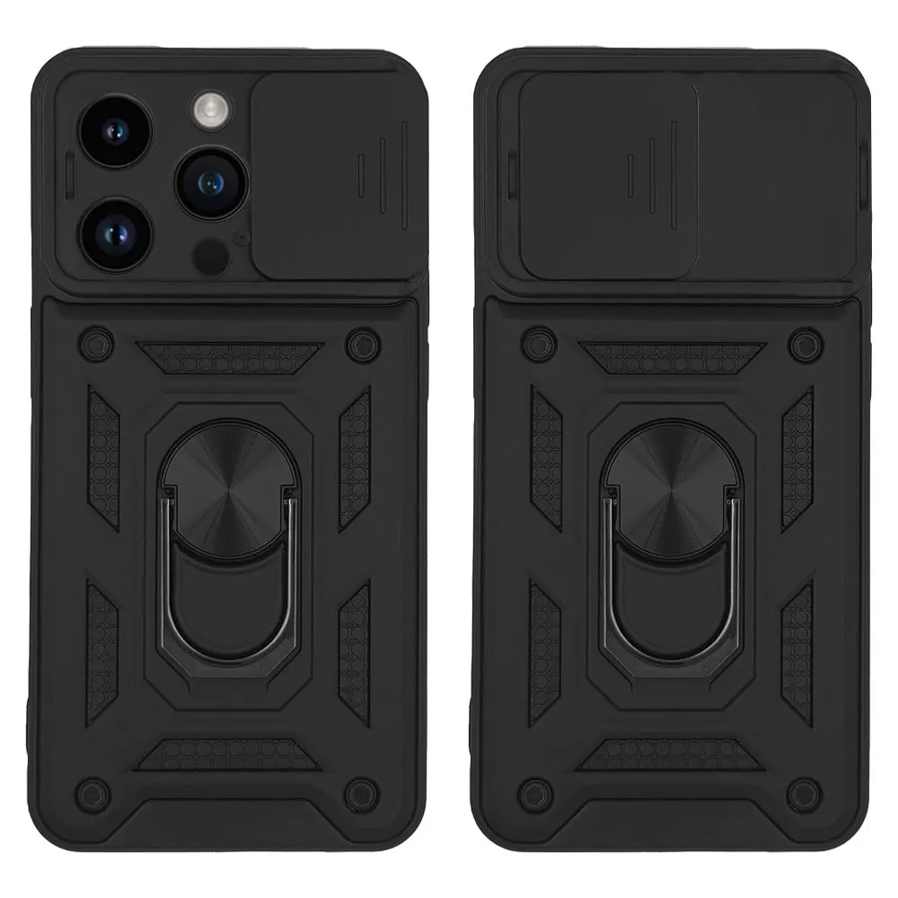 Θήκη Ring Armor CamPro Sonique για Apple iPhone 14 Pro Μαύρο