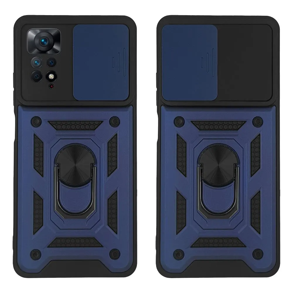 Θήκη Ring Armor CamPro Sonique για Xiaomi Redmi Note 11 Pro 4G/5G / Redmi Note 12 Pro 4G Μπλέ