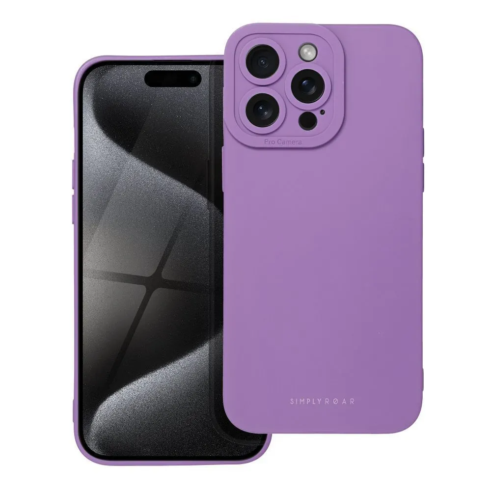 Θήκη Σιλικόνης Roar Luna Apple iPhone 15 Pro Max Βιολετί