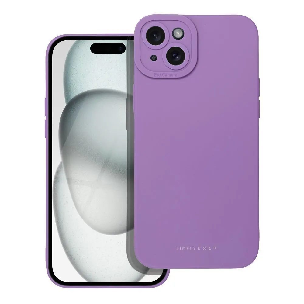 Θήκη Σιλικόνης Roar Luna Apple iPhone 15 Plus Βιολετί