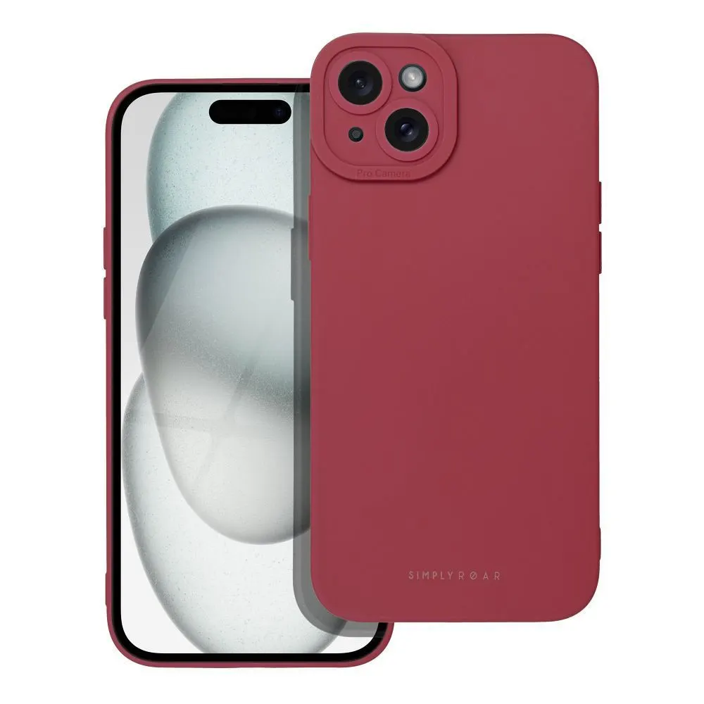 Θήκη Σιλικόνης Roar Luna Apple iPhone 15 Plus Κόκκινο
