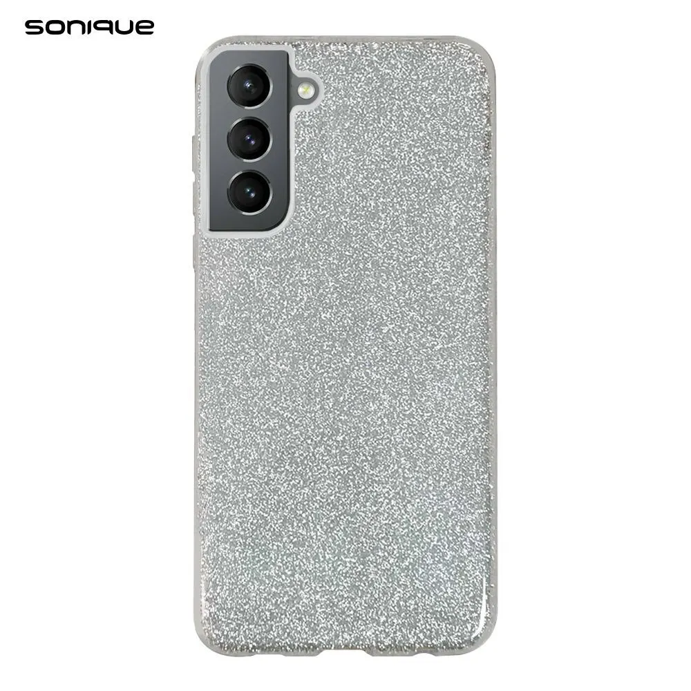 Θήκη Σιλικόνης Sonique Shiny Samsung Galaxy S21 Ασημί