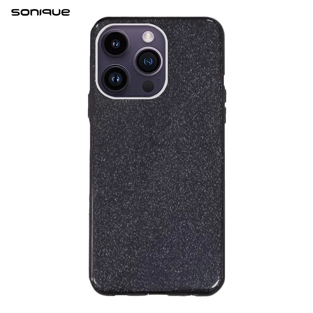 Θήκη Σιλικόνης Sonique Shiny Apple iPhone 13 Pro Max Μαύρο