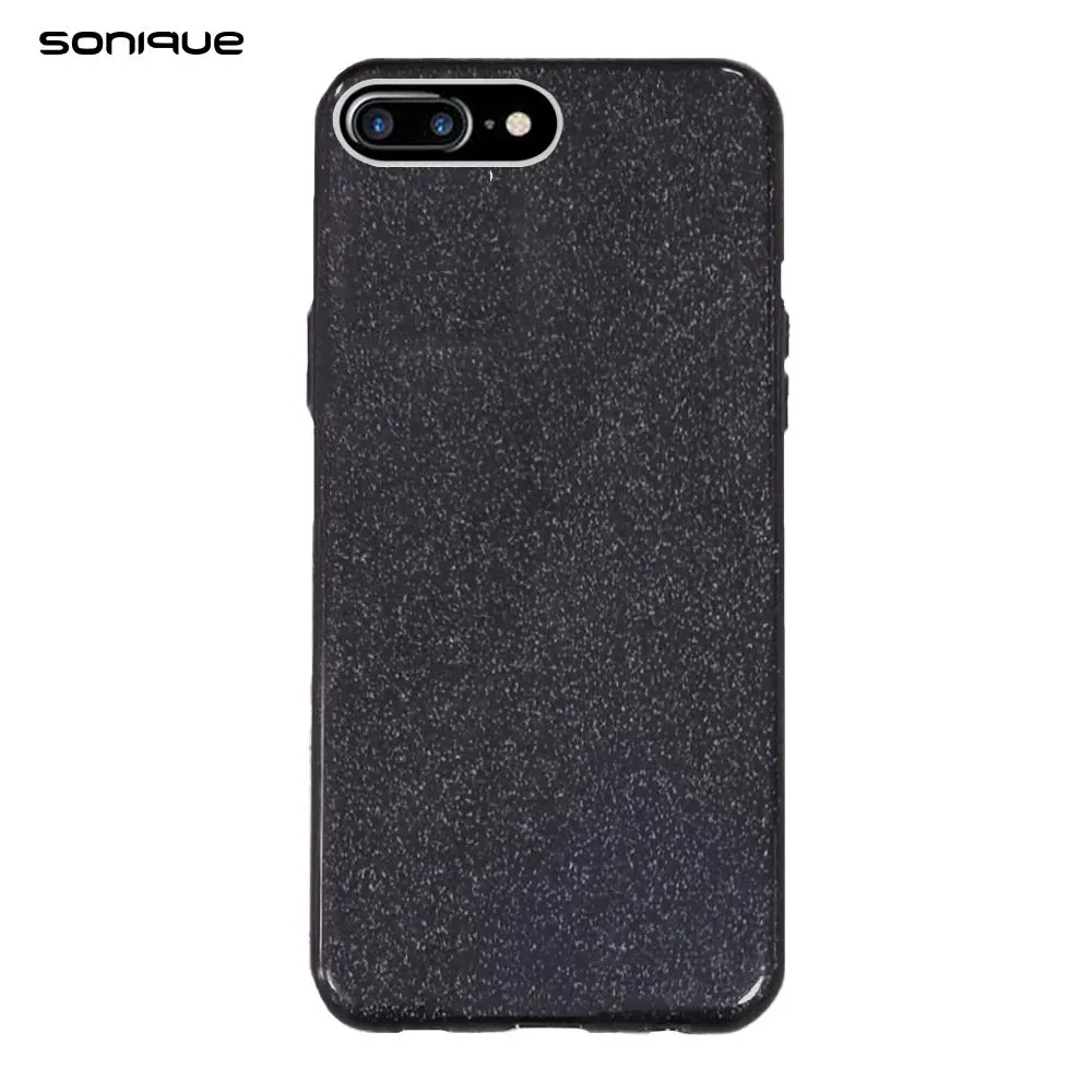 Θήκη Σιλικόνης Sonique Shiny Apple iPhone 7 Plus / iPhone 8 Plus Μαύρο
