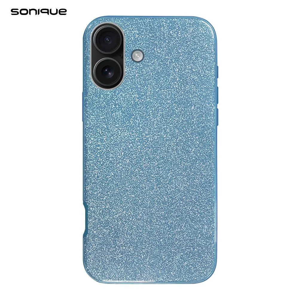 Θήκη Σιλικόνης Sonique Shiny Apple iPhone 16 Plus Γαλάζιο