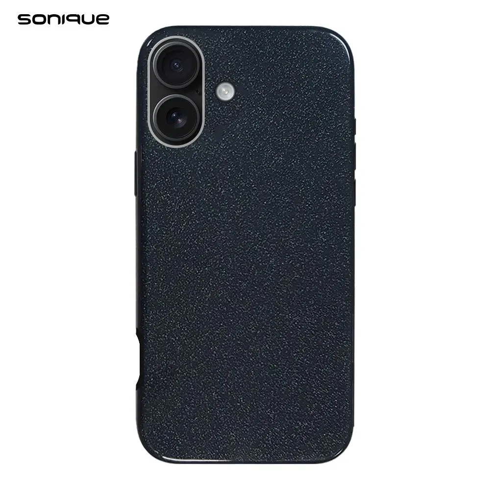Θήκη Σιλικόνης Sonique Shiny Apple iPhone 16 Plus Μαύρο