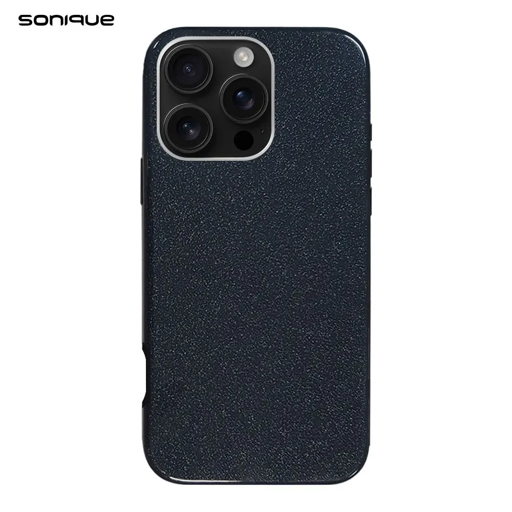 Θήκη Σιλικόνης Sonique Shiny Apple iPhone 16 Pro Μαύρο